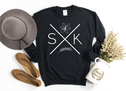 Sask X Crewneck Sweatshirt - Black - Blue Sky Fashions & Lingerie