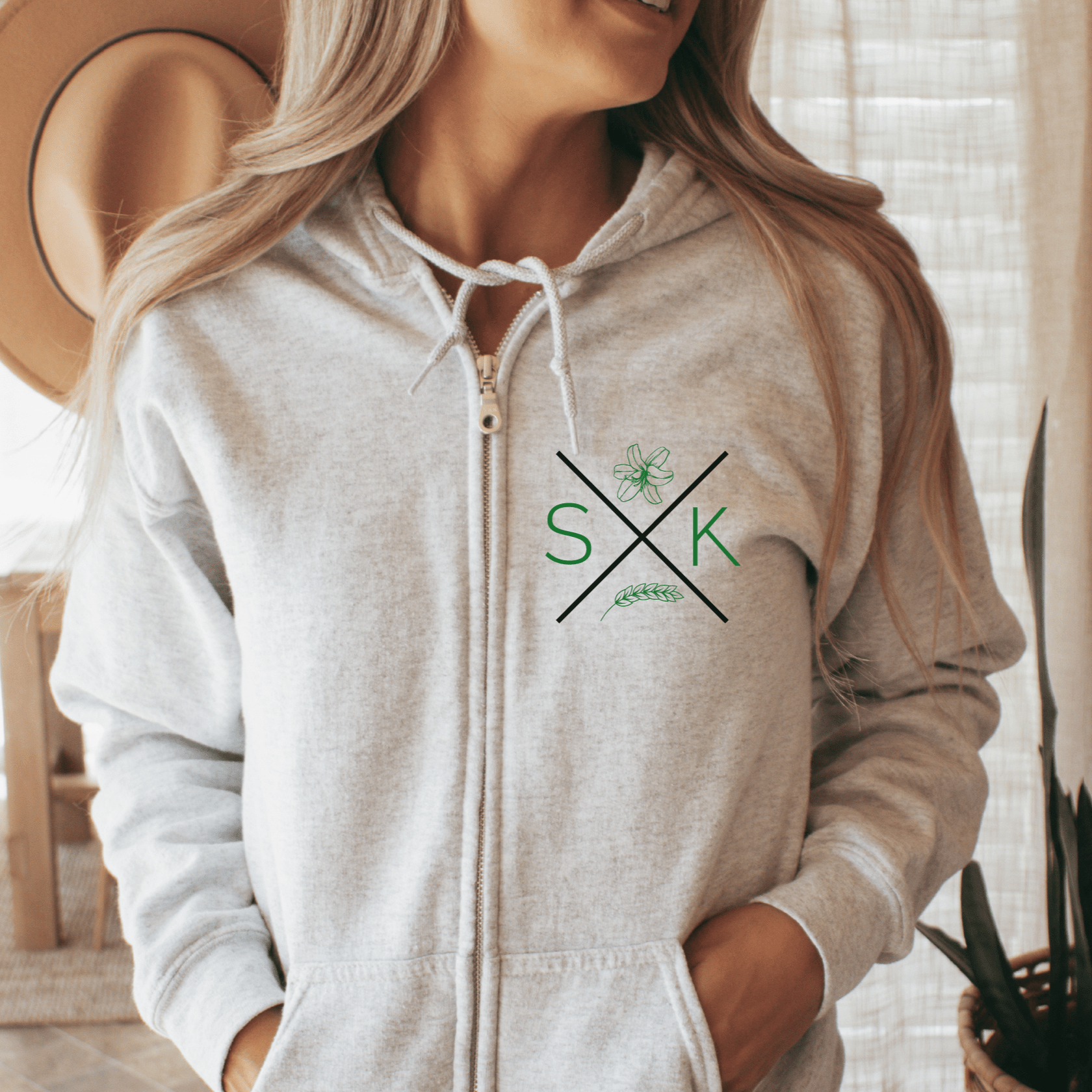 Sask X Unisex Zip Up | Saskatchewan Apparel - Blue Sky Fashions & Lingerie