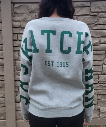 Saskatchewan Back Unisex Crewneck - Grey - Blue Sky Fashions & Lingerie