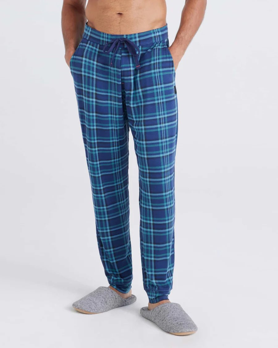 Saxx Snooze Pant - Flannel Plaid - Blue Sky Fashions & Lingerie