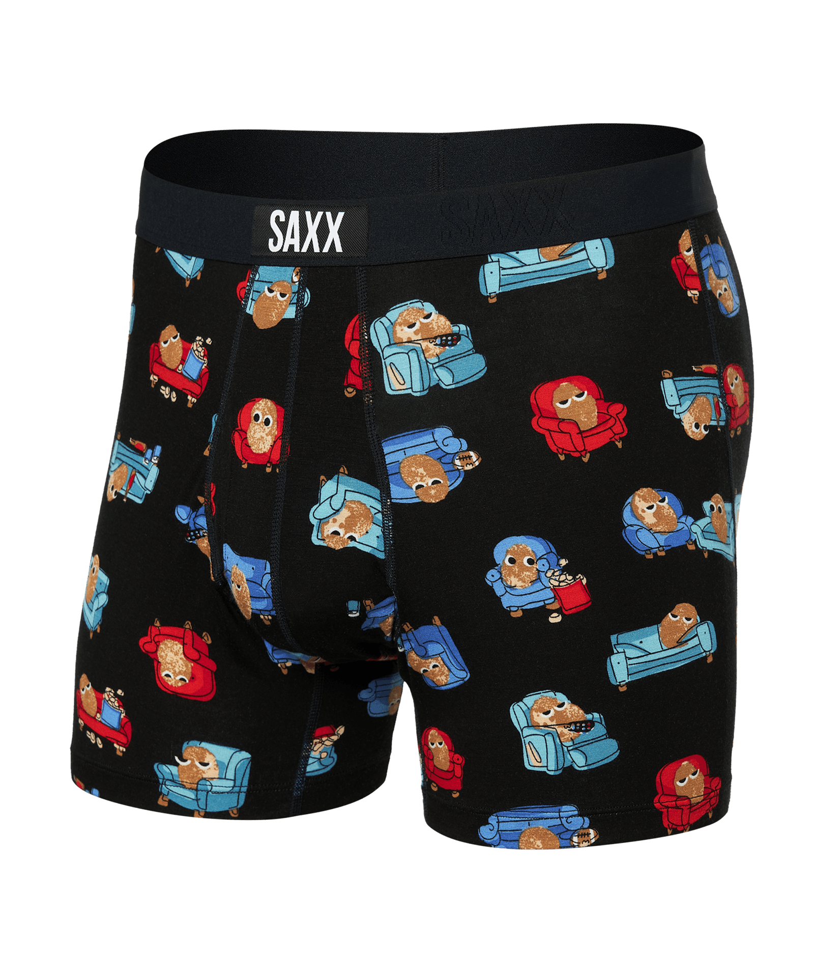 Saxx Ultra Super Soft Boxer Brief with fly - couch potato black - Blue Sky Fashions & Lingerie