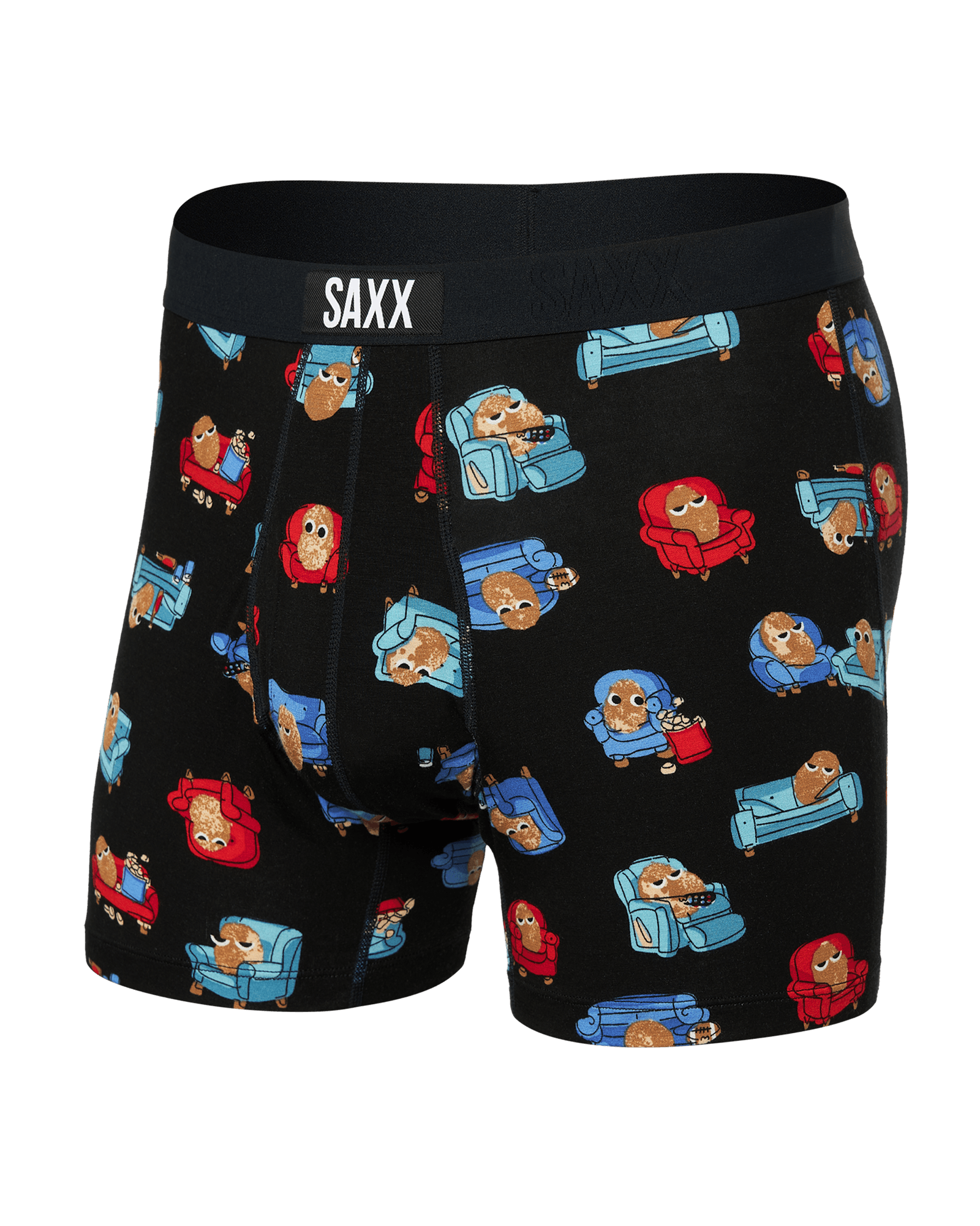 Saxx Ultra Super Soft Boxer Brief with fly - couch potato black - Blue Sky Fashions & Lingerie