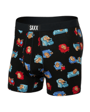 Saxx Ultra Super Soft Boxer Brief with fly - couch potato black - Blue Sky Fashions & Lingerie