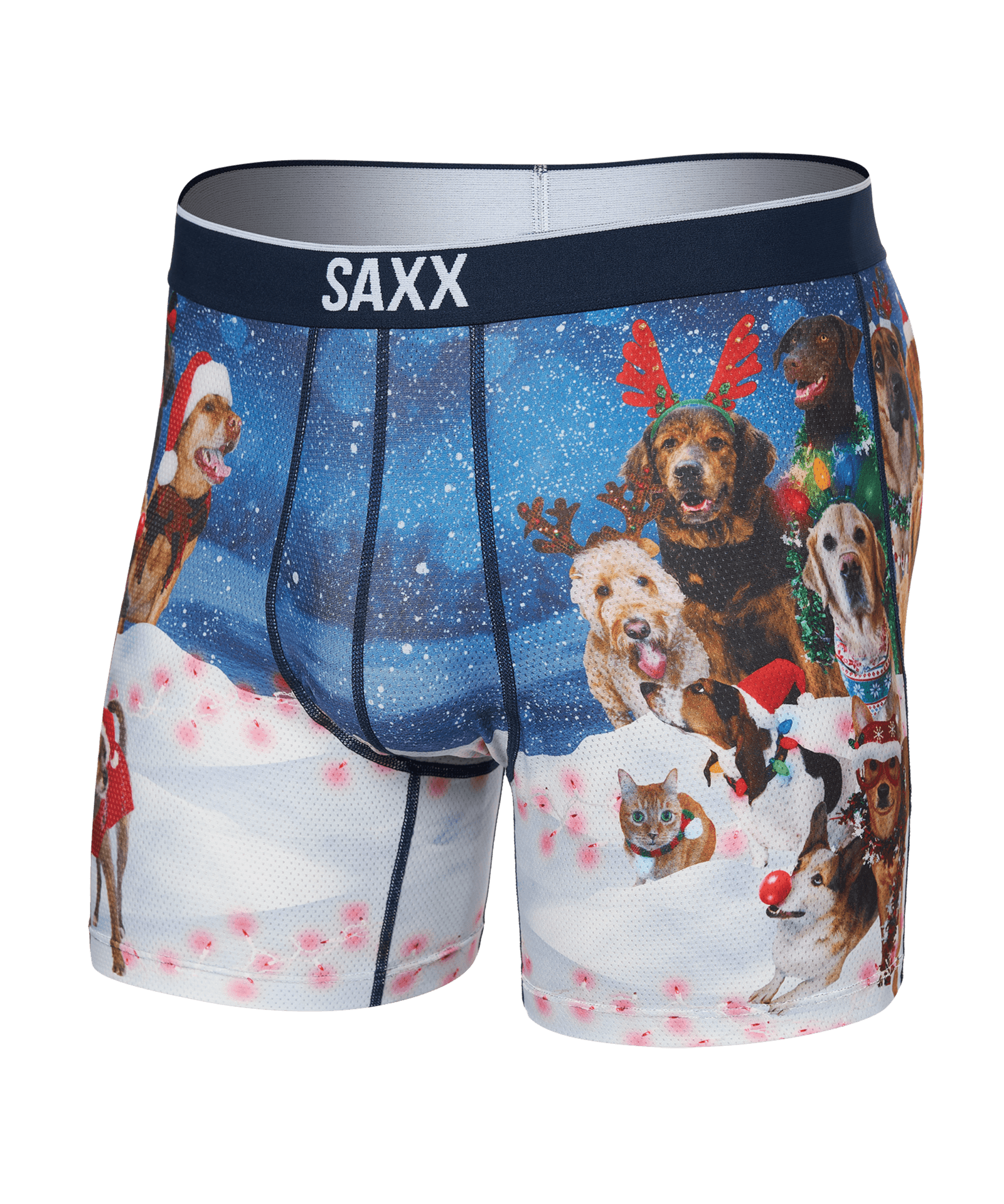 Saxx Volt Mesh Boxer Brief - Dogs of Saxxmas - Blue Sky Fashions & Lingerie