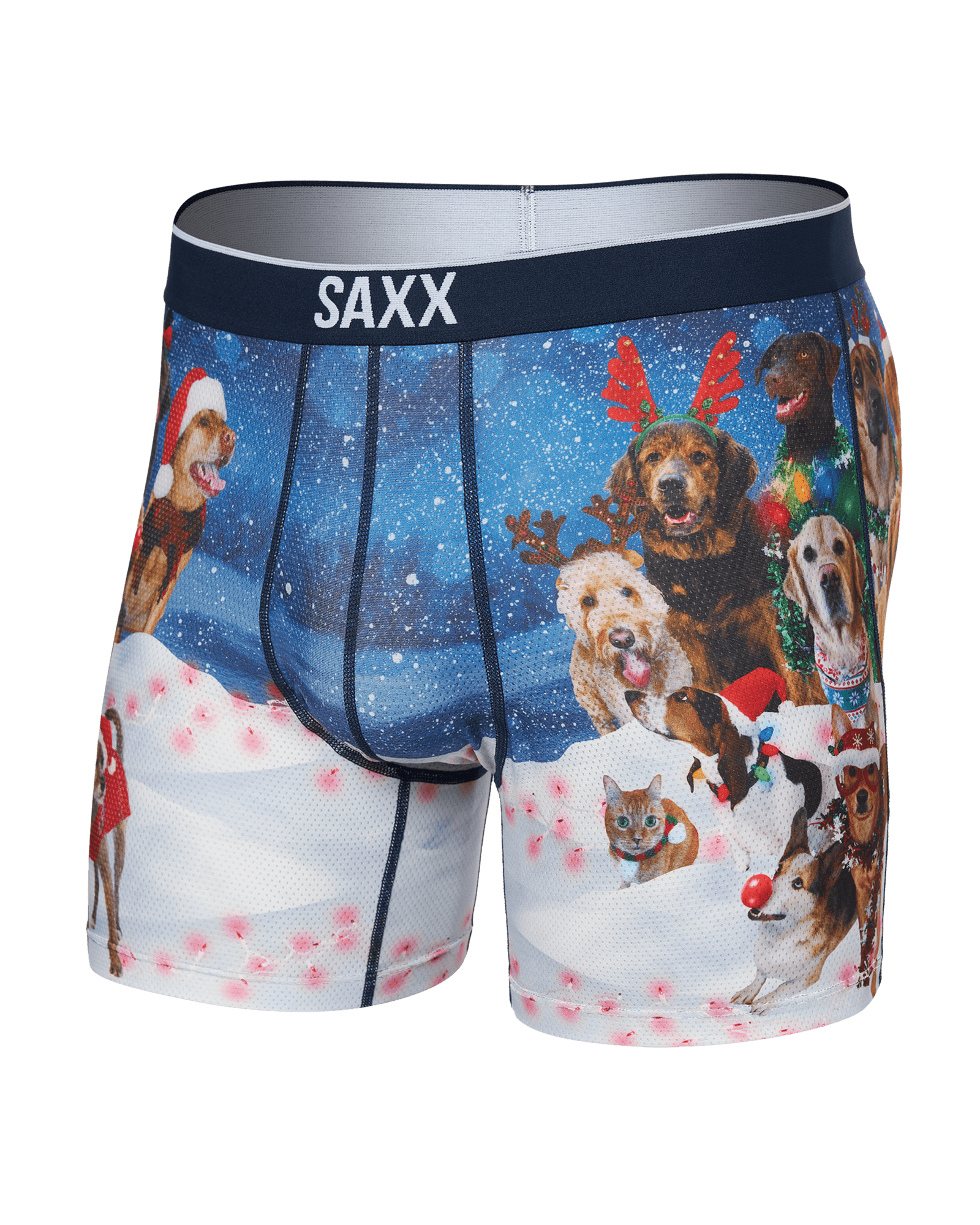 Saxx Volt Mesh Boxer Brief - Dogs of Saxxmas - Blue Sky Fashions & Lingerie