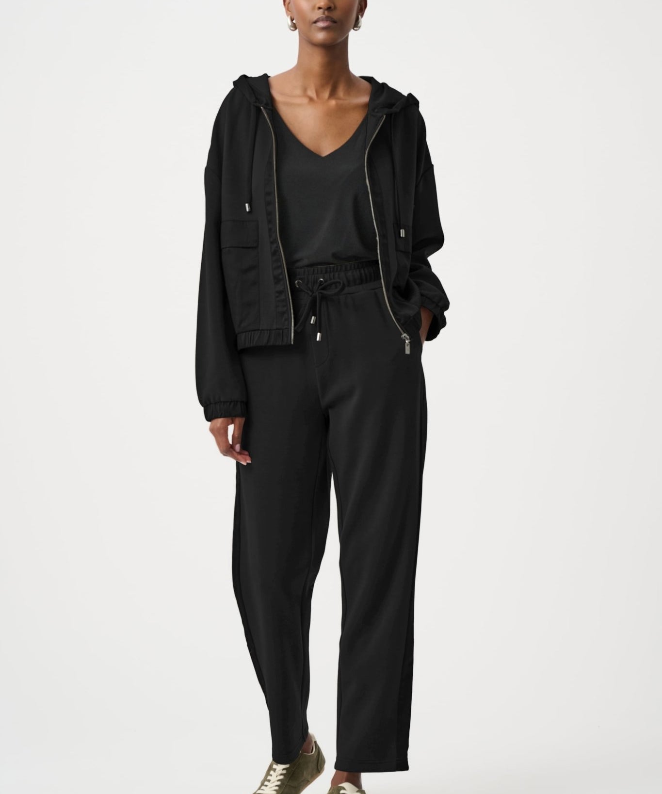 Scuba Jersey Straight Leg Pants 263623 by Joseph Ribkoff - black - Blue Sky Fashions & Lingerie