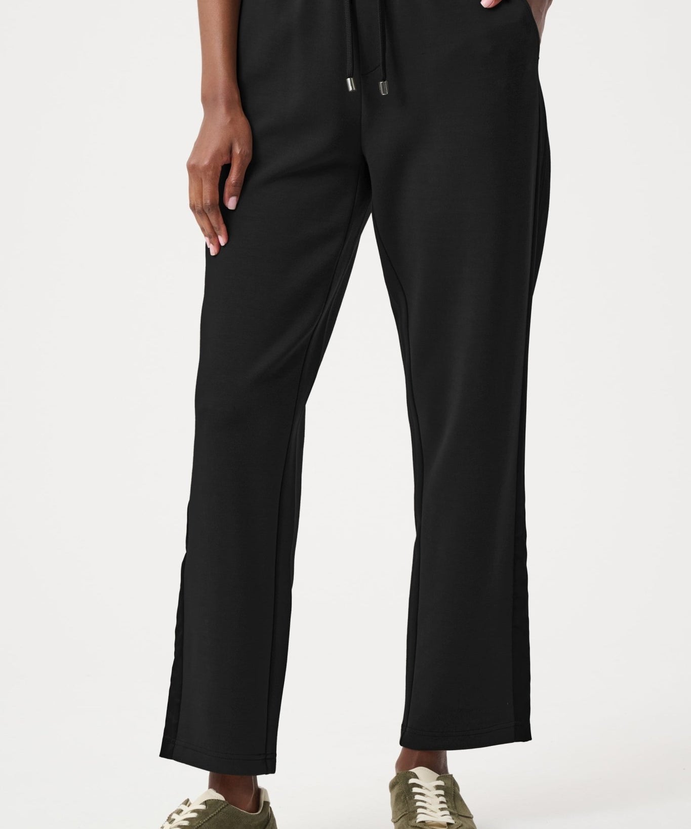 Scuba Jersey Straight Leg Pants 263623 by Joseph Ribkoff - black - Blue Sky Fashions & Lingerie