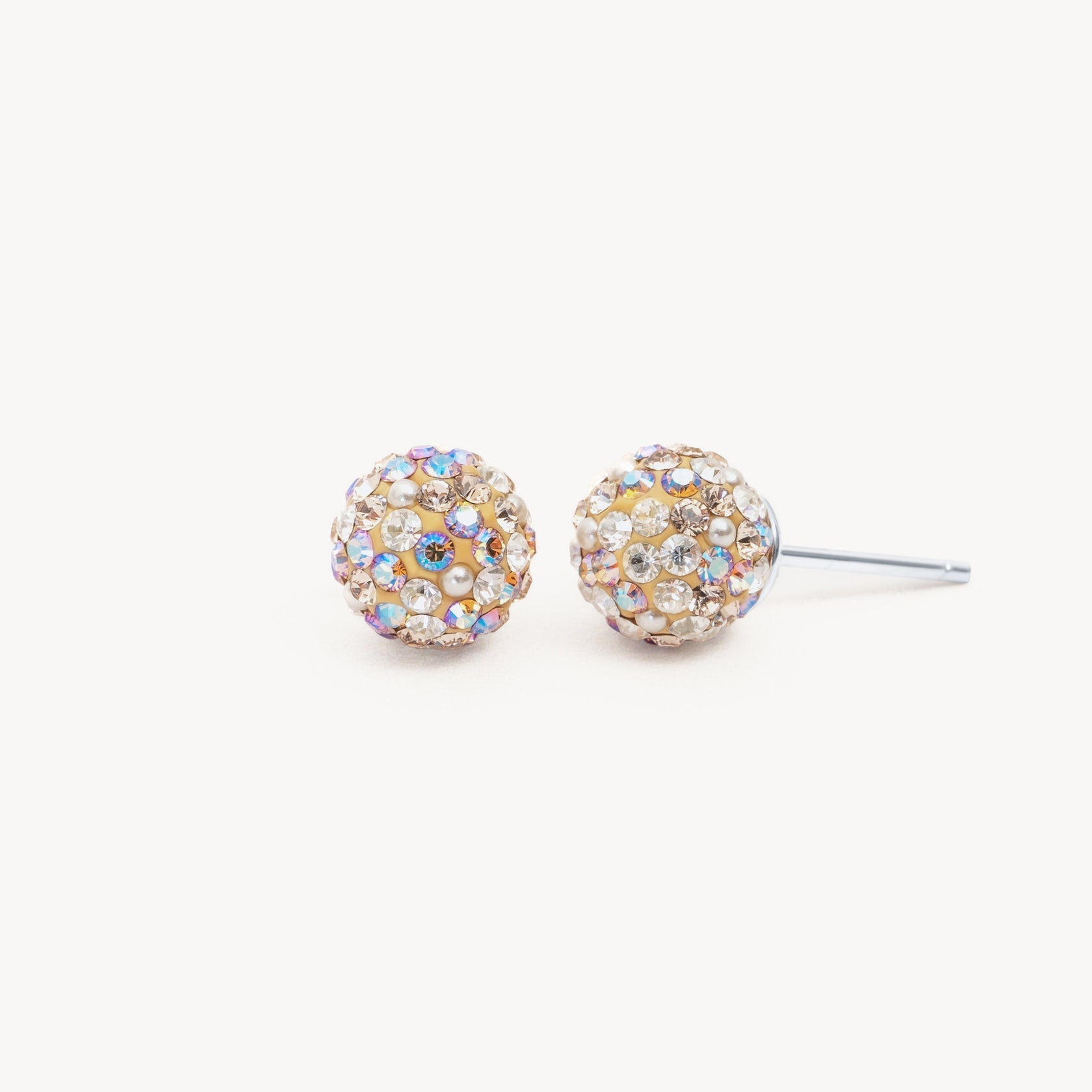SEA SALT SPARKLE BALL™ STUD EARRINGS 8mm - Blue Sky Fashions & Lingerie