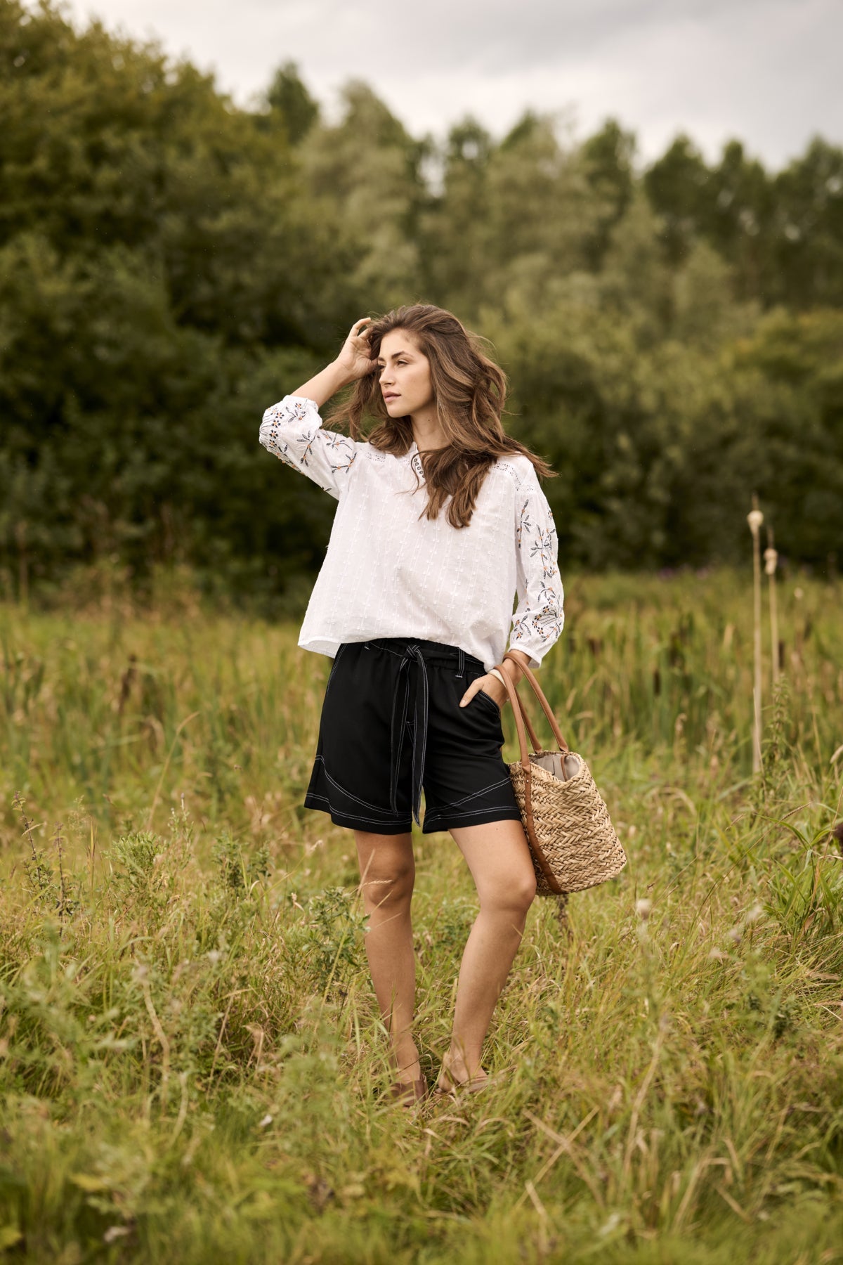 Sereni embroidered blouse by Cream - Blue Sky Fashions & Lingerie