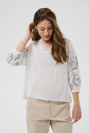 Sereni embroidered blouse by Cream - Blue Sky Fashions & Lingerie