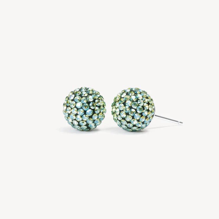 Serpentine Sparkle Ball™ Stud Earrings - 10MM - Blue Sky Fashions & Lingerie