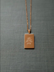 Set Apart For His Glory18k gold plated necklace - Blue Sky Fashions & Lingerie