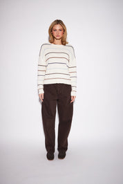 Sherry Sweater by John + Jenn - Harvest Stripe - Blue Sky Fashions & Lingerie
