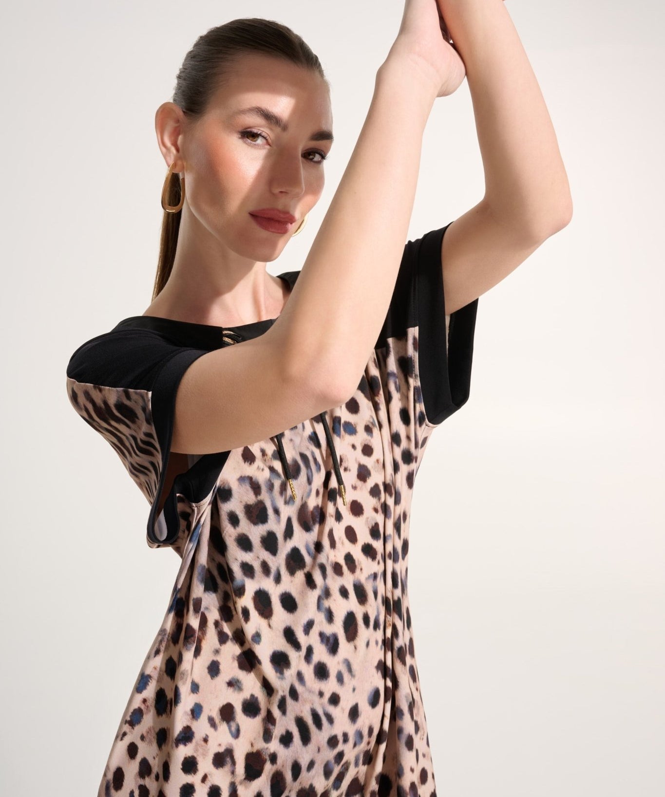 Silky Knit Animal Print Straight Dress 262610 - Blue Sky Fashions & Lingerie