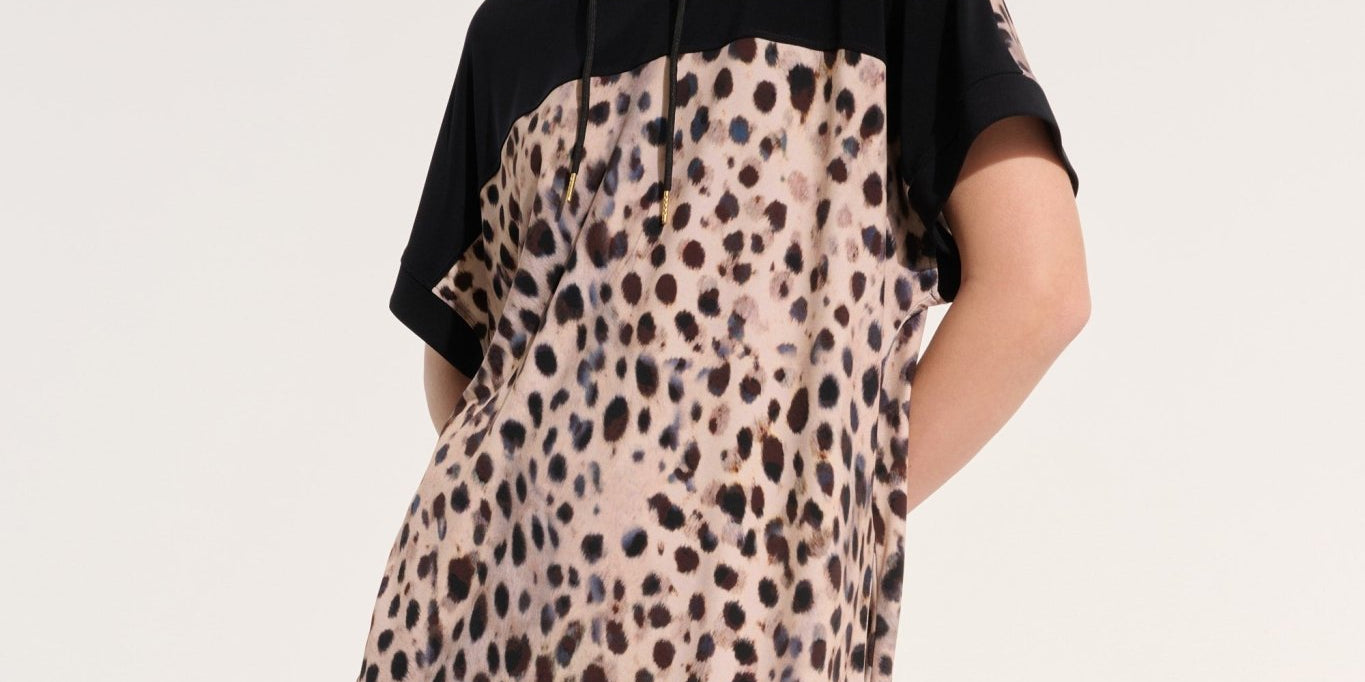 Silky Knit Animal Print Straight Dress 262610 - Blue Sky Fashions &amp; Lingerie