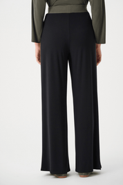 Silky Knit Color Block Wide Leg Pull - On Pants 263607 by Joseph Ribkoff Sport - Blue Sky Fashions & Lingerie