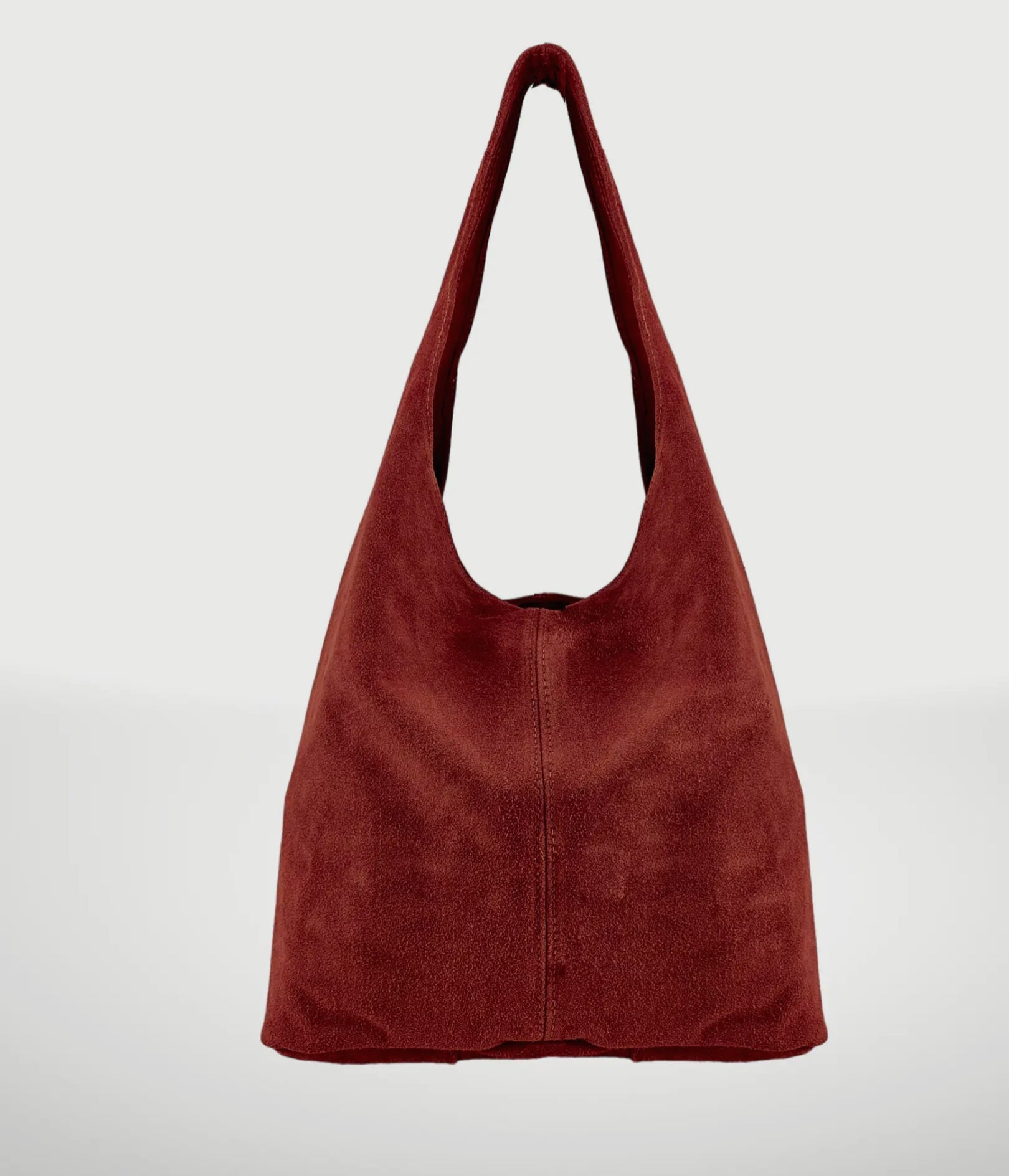 Silvia Suede Leather Bag - Dark Red - Blue Sky Fashions & Lingerie