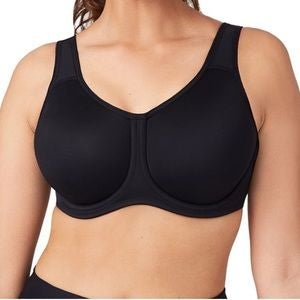 Simone Sport Underwire Bra 855170 by Wacoal - Black - Blue Sky Fashions & Lingerie