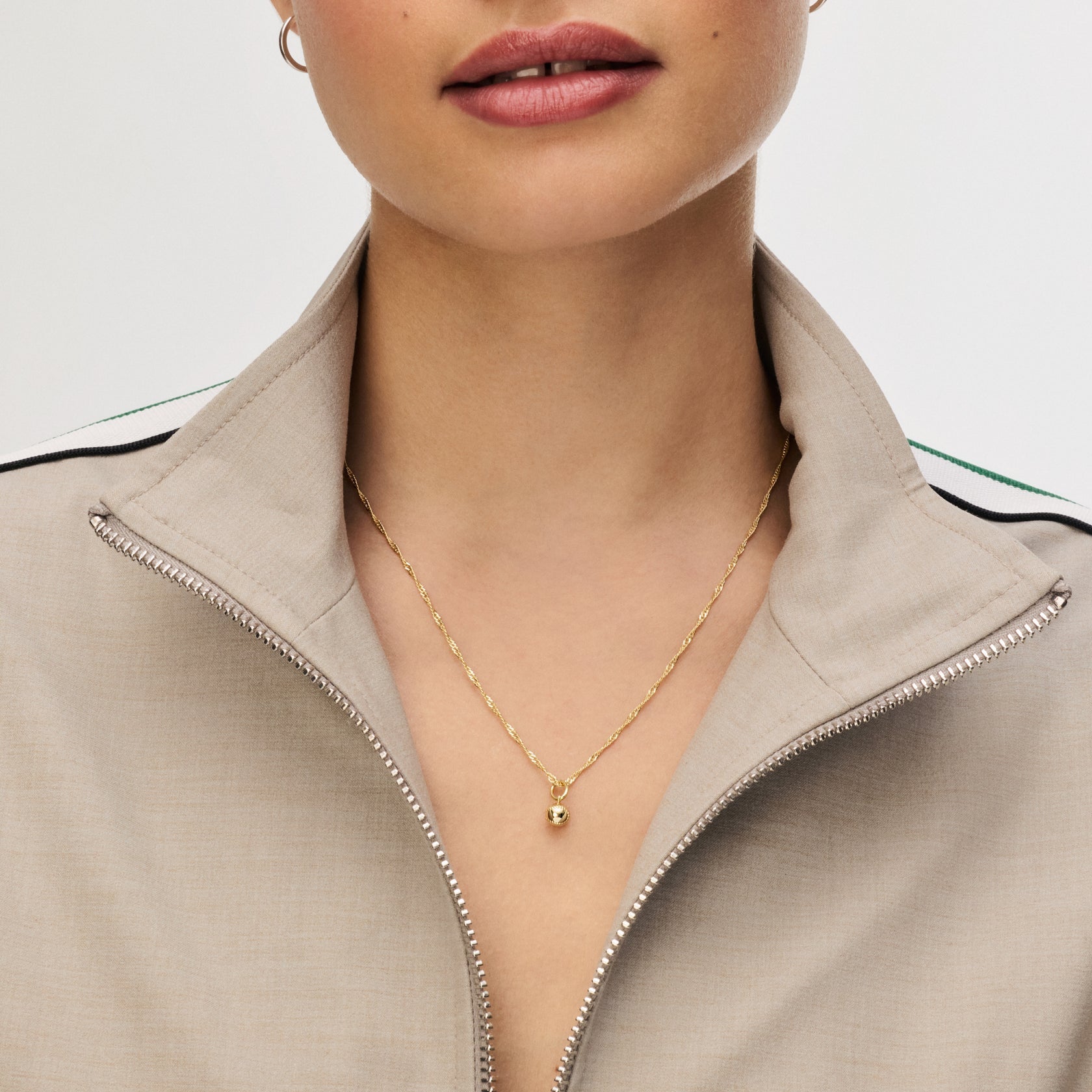 SINGAPORE SLIDER CHAIN NECKLACE - Gold - Blue Sky Fashions & Lingerie