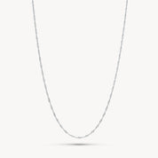 SINGAPORE SLIDER CHAIN NECKLACE - Silver - Blue Sky Fashions & Lingerie