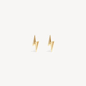 SINGLE Mini Metal Lightning Stud Earrings - Gold - Blue Sky Fashions & Lingerie