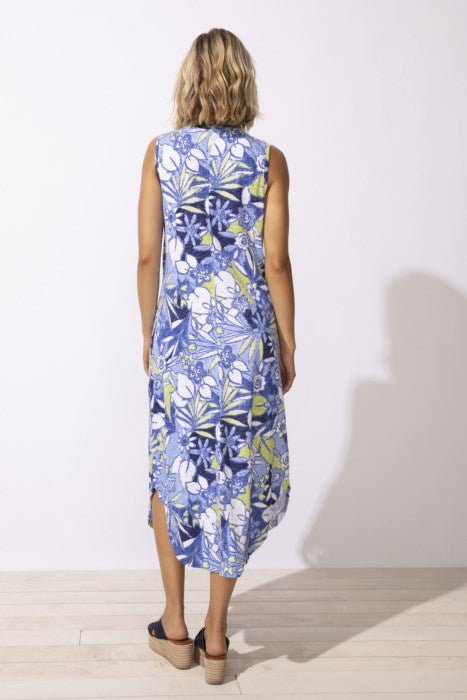 Sleeveless Seamed Dress - Resort print - Blue Sky Fashions & Lingerie