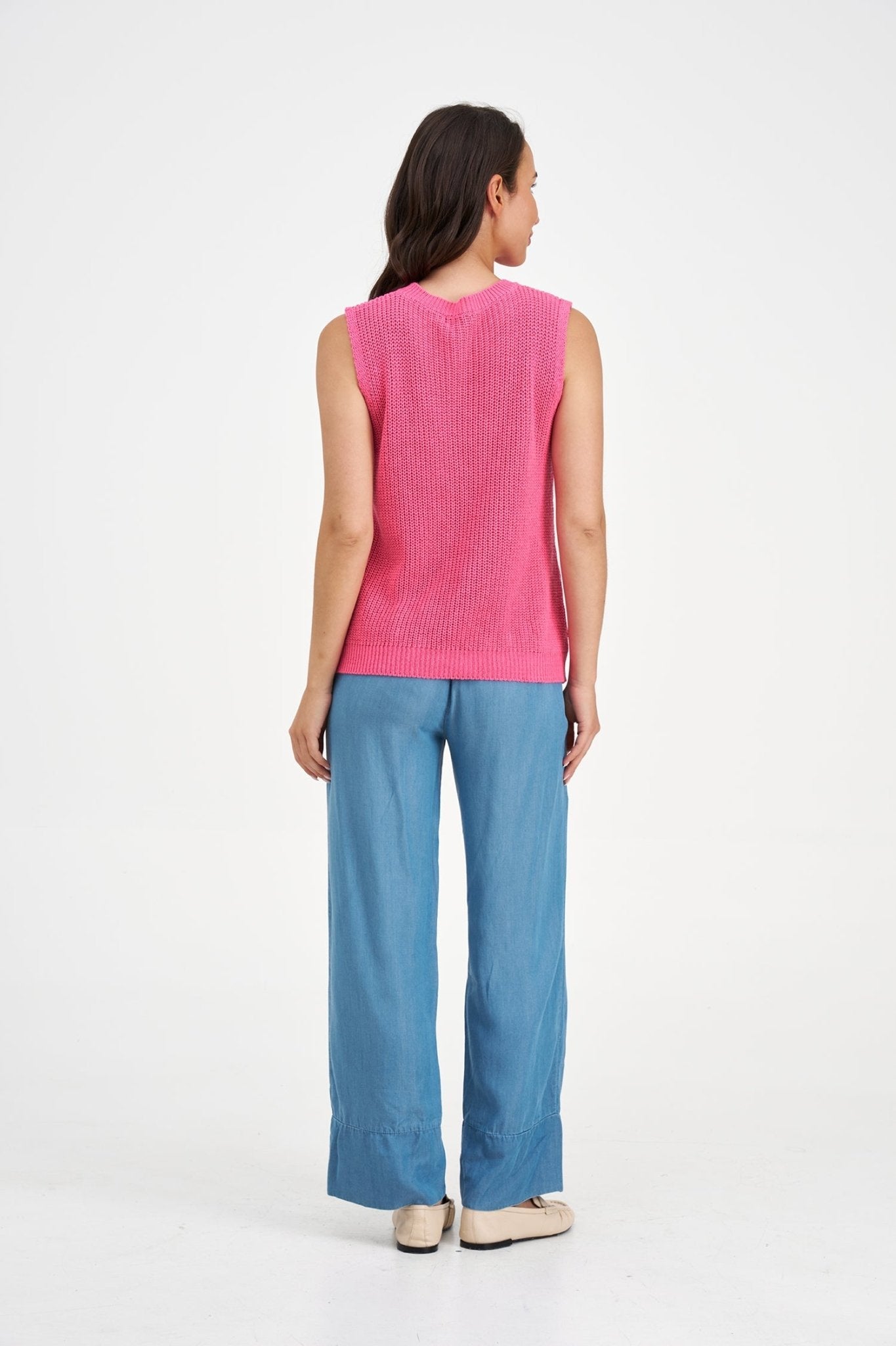 Sleeveless Sweater - Hibiscus - Blue Sky Fashions & Lingerie