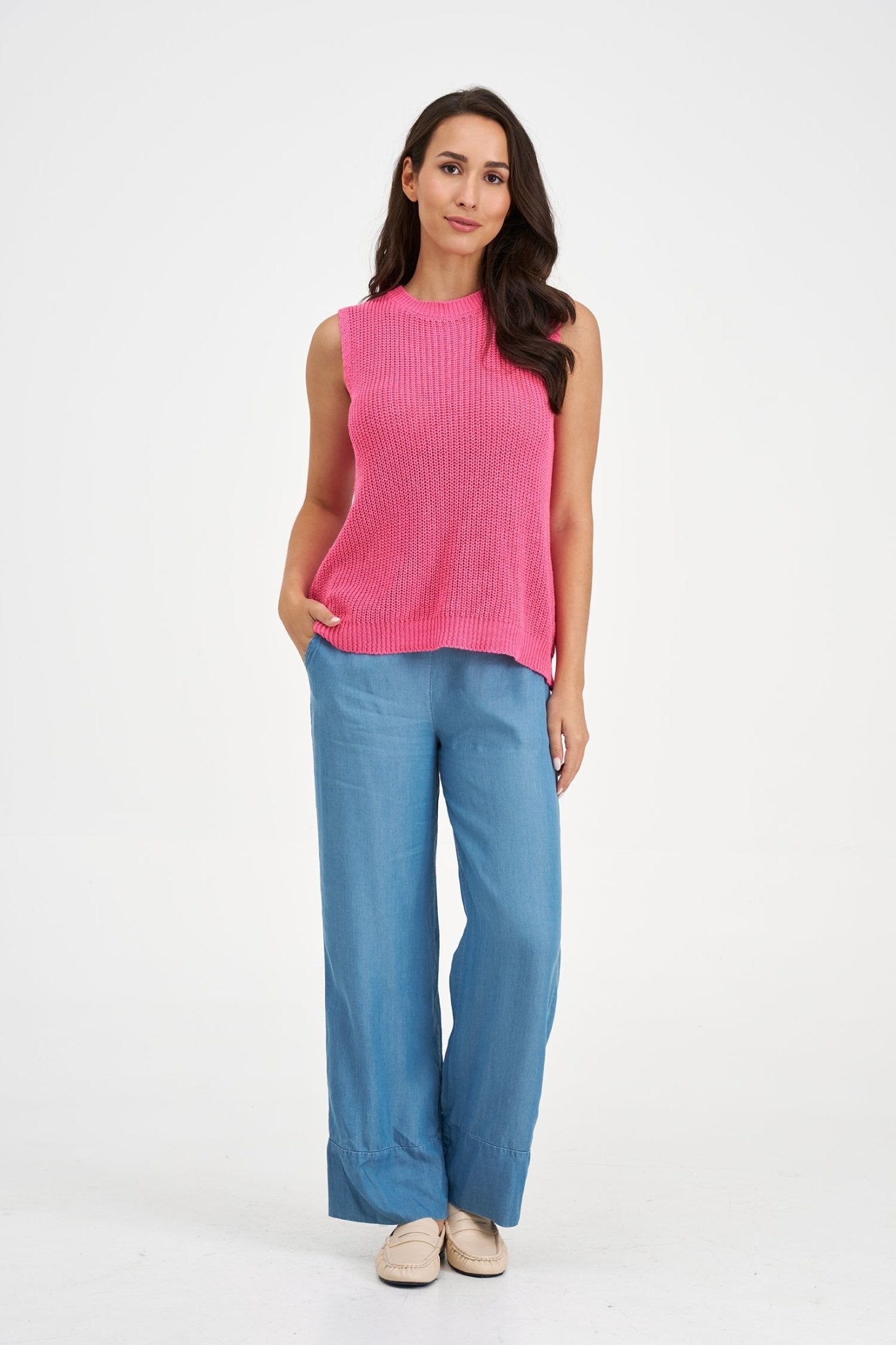 Sleeveless Sweater - Hibiscus - Blue Sky Fashions & Lingerie