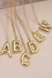 Small 18K Stainless Steel Tarnish Free Initial Necklace | 80N650 - Blue Sky Fashions & Lingerie