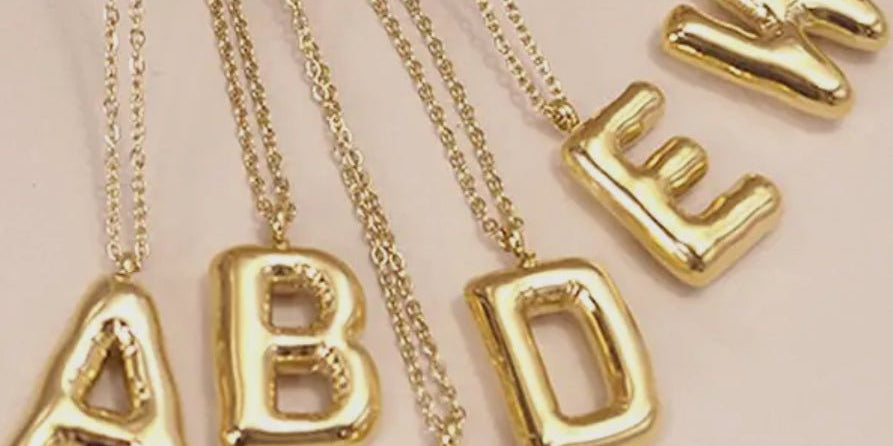 Small 18K Stainless Steel Tarnish Free Initial Necklace | 80N650 - Blue Sky Fashions &amp; Lingerie