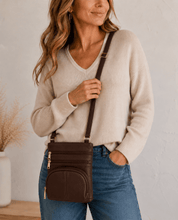 Small Leather Classic Carry-All RM0004A in Brown - Blue Sky Fashions & Lingerie