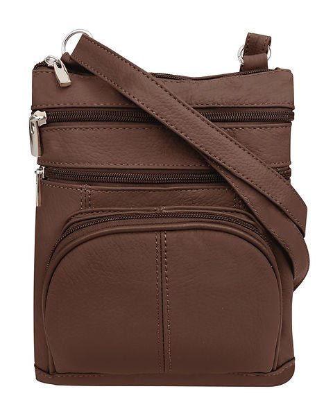 Small Leather Classic Carry-All RM0004A in Brown - Blue Sky Fashions & Lingerie