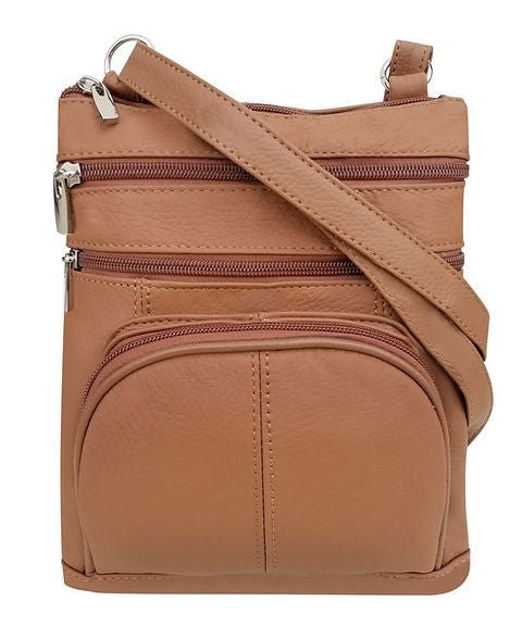 Small Leather Classic Carry-All RM0004A in Camel - Blue Sky Fashions & Lingerie