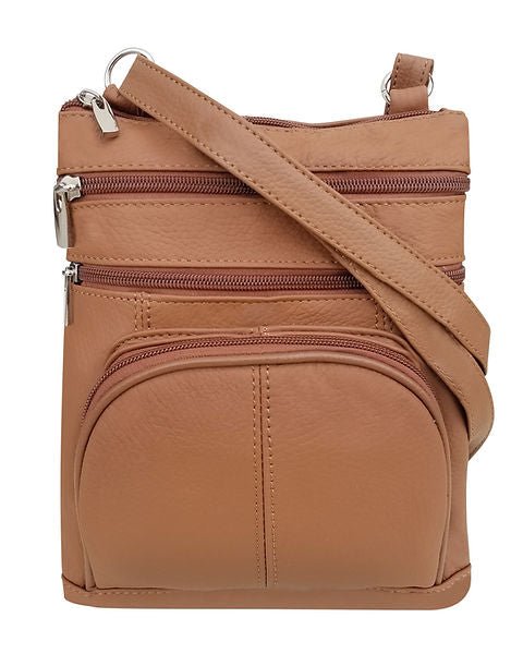 Small Leather Classic Carry-All RM0004A in Camel - Blue Sky Fashions & Lingerie