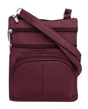 Small Leather Classic Carry-All RM0004A in Wine - Blue Sky Fashions & Lingerie