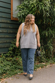 Smash + Tess BLAIR KNIT VEST IN LIGHT GREY - Blue Sky Fashions & Lingerie