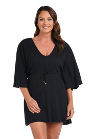 Solid Kimono Tunic Cover Up - Blue Sky Fashions & Lingerie