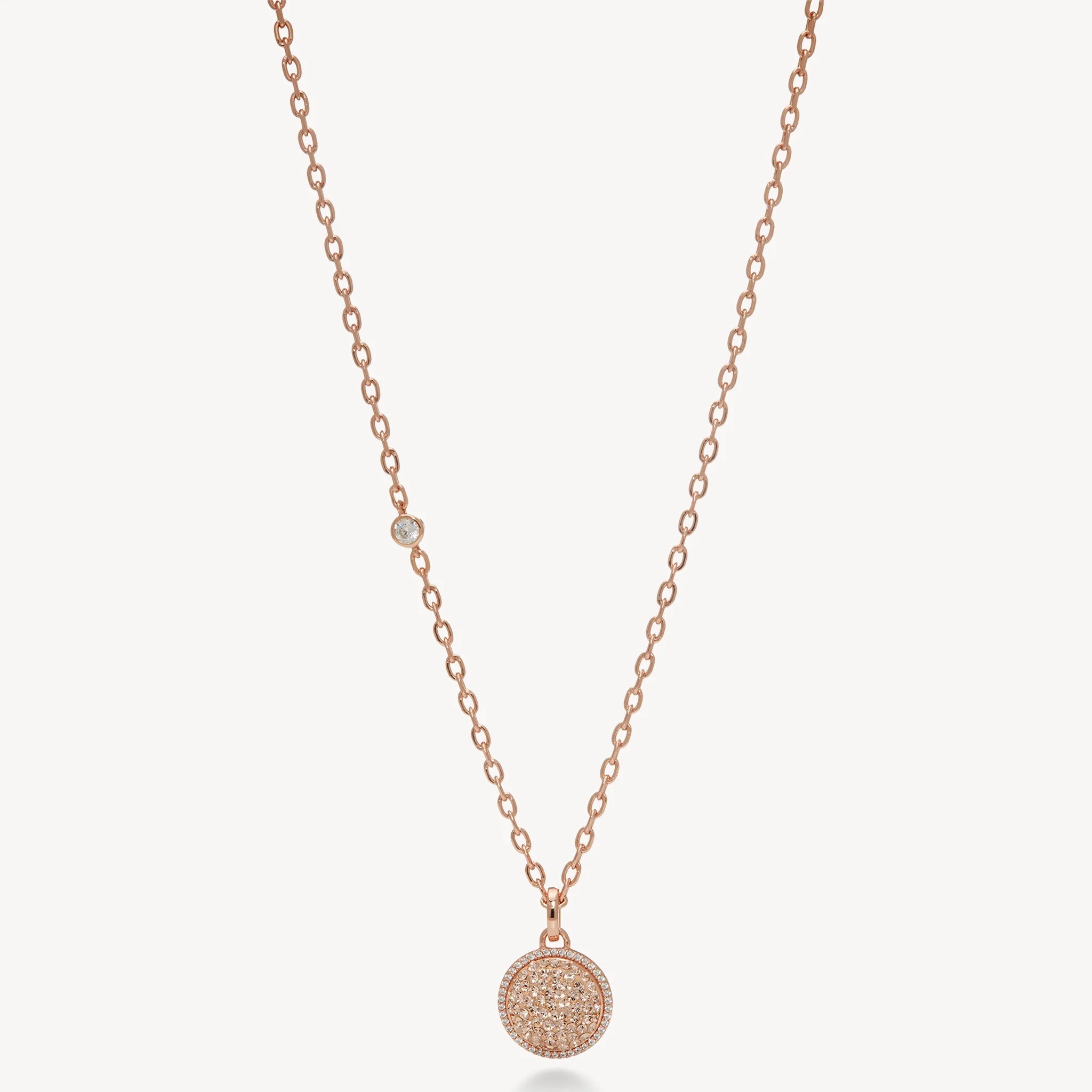 Sparkle Ball™ Halo Pendant Necklace - Rose Gold - Blue Sky Fashions & Lingerie