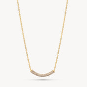 Sparkle Bar Necklace in Soft Gold - Blue Sky Fashions & Lingerie