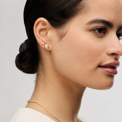 Sparkle Bezel Stud Earrings in Black - Blue Sky Fashions & Lingerie