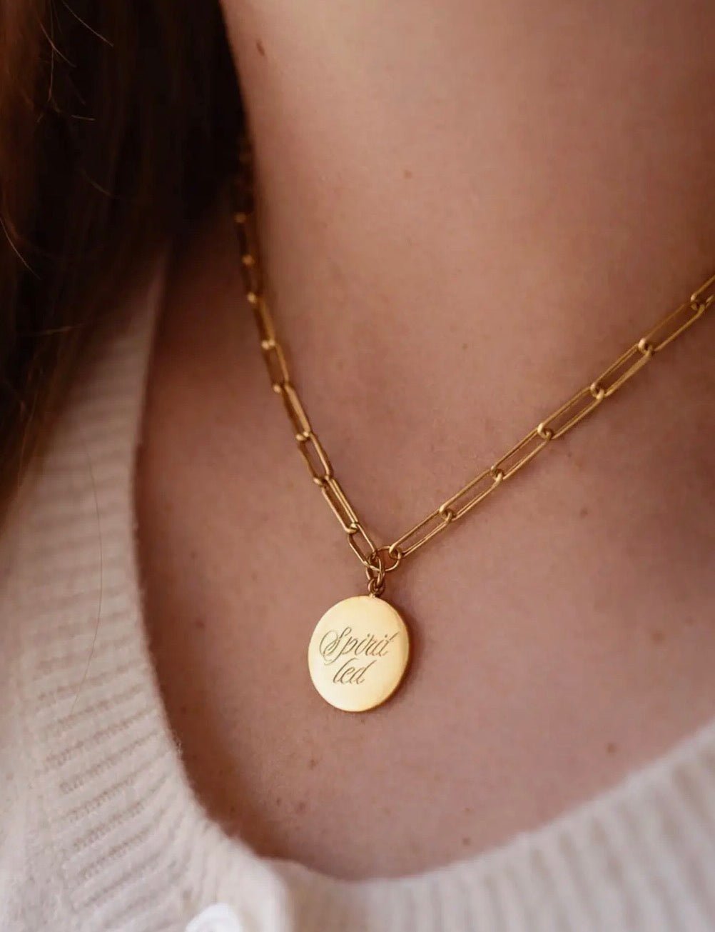 Spirit Led 18k gold plated necklace - Blue Sky Fashions & Lingerie