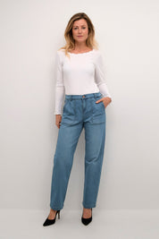 Stacia cargo jog denim pants by Cream - Blue Sky Fashions & Lingerie