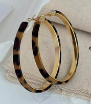 Stainless Alloy Leopard Hoop Earrings - Blue Sky Fashions & Lingerie