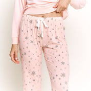 Star Seeker Long PJ Set in Champagne Stars - Blue Sky Fashions & Lingerie