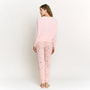 Star Seeker Long PJ Set in Champagne Stars - Blue Sky Fashions & Lingerie