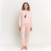 Star Seeker Long PJ Set in Champagne Stars - Blue Sky Fashions & Lingerie