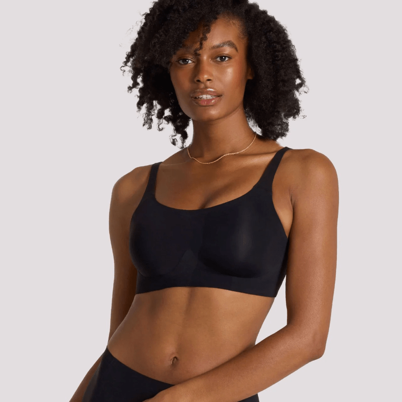 STRUCTURED SCOOP BRA by Evelyn & Bobbie - Black - Blue Sky Fashions & Lingerie