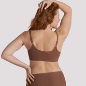 STRUCTURED SCOOP BRA by Evelyn & Bobbie - Clay - Blue Sky Fashions & Lingerie