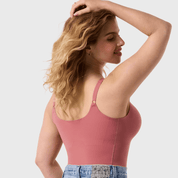 STRUCTURED SCOOP BRA TANK - PINK CANYON - Blue Sky Fashions & Lingerie