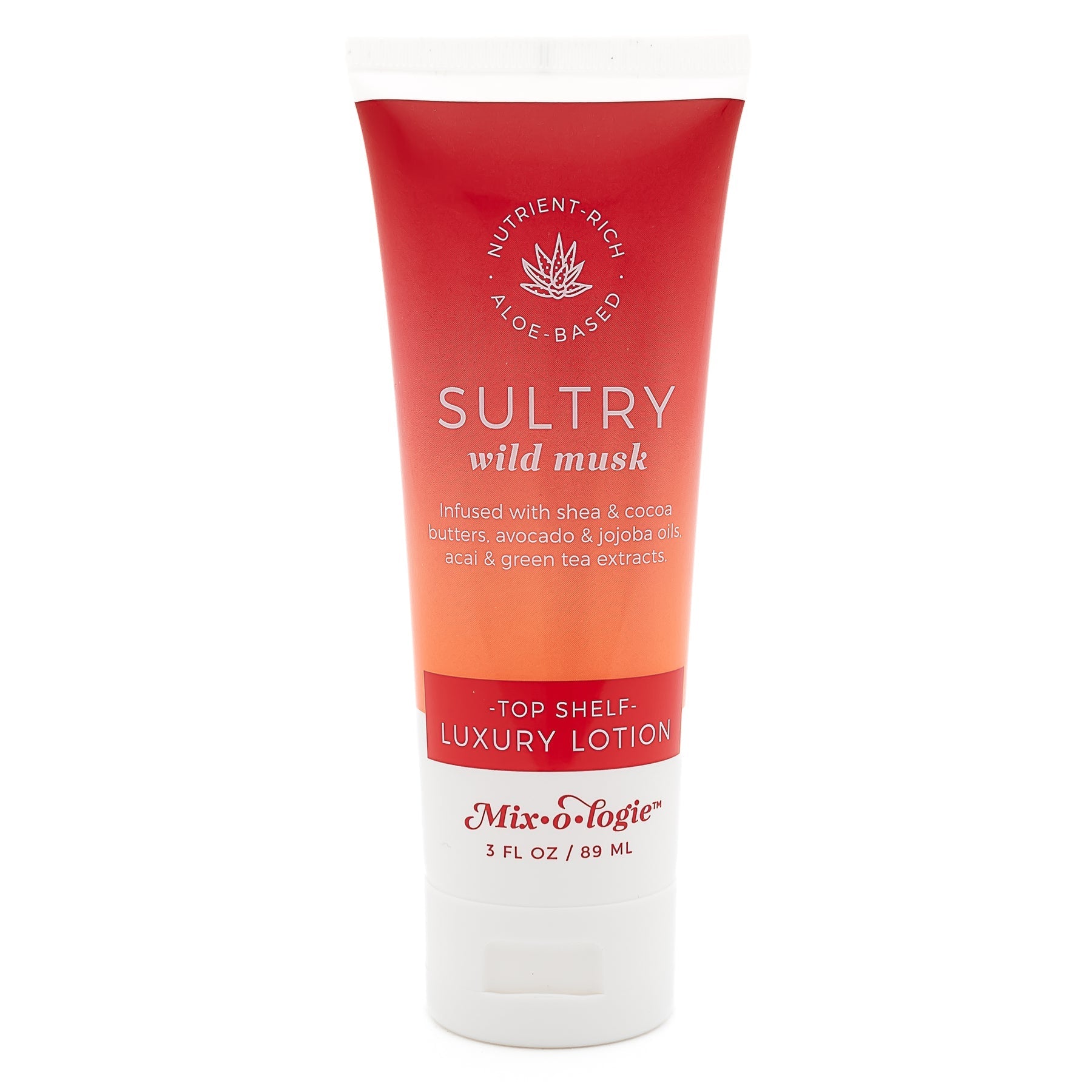 SULTRY (WILD MUSK) | TOP SHELF LOTION (3 FL. OZ) - Blue Sky Fashions & Lingerie